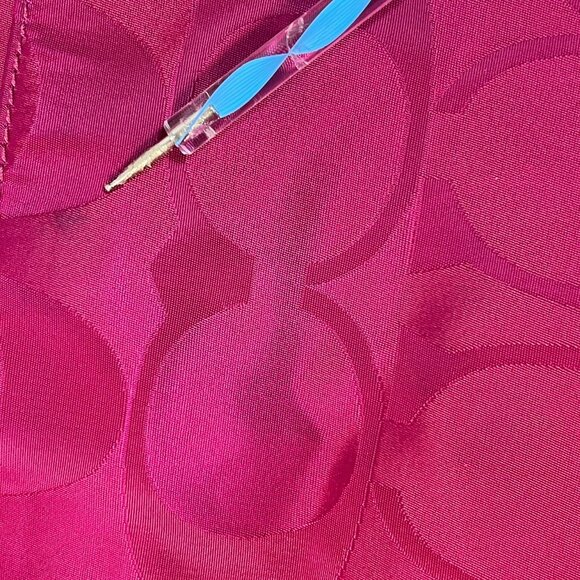 Coach Fuchsia Signature Print Luxury Nylon Crossbody Bag D1480-F77408 Scarf - Picture 9 of 9